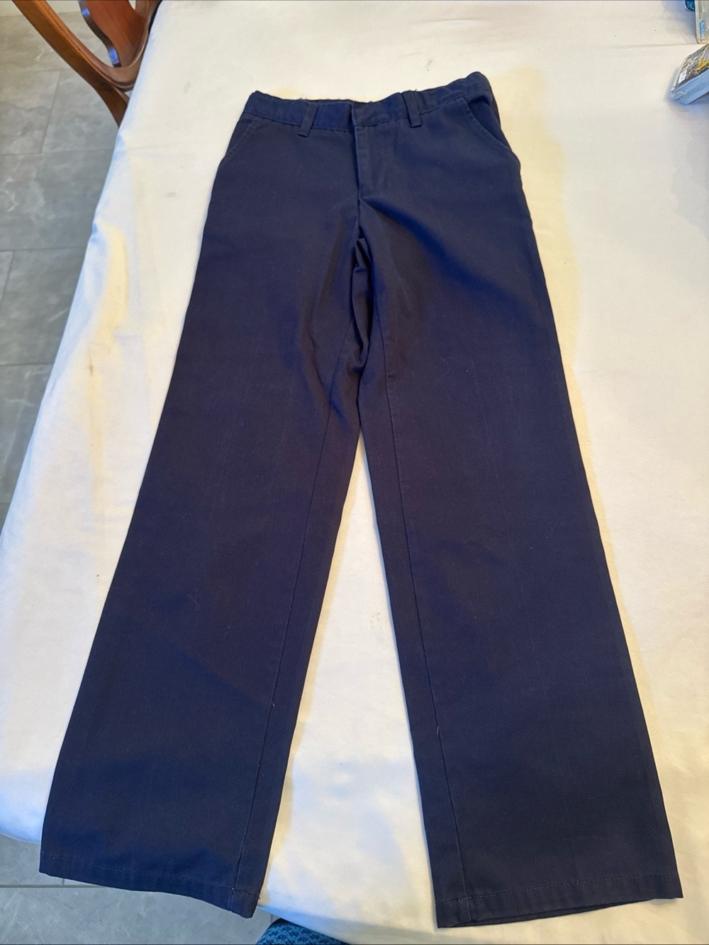 French Toast Navy Straight-Leg Chinos
